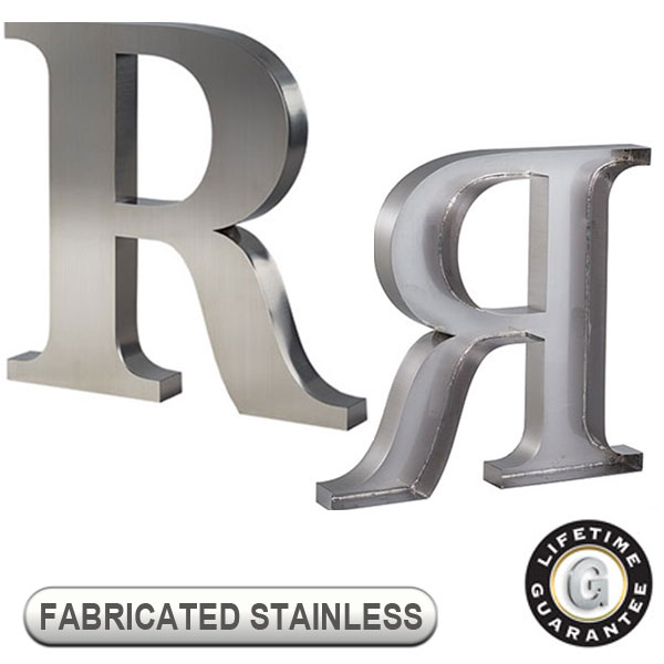Gemini Fabricated Stainless Steel Sign Letters by Gemini Letters Direct